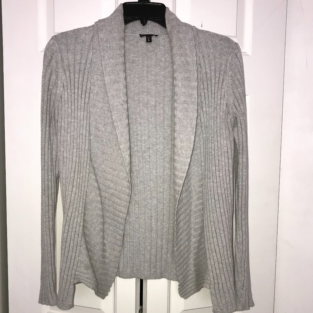 Express Light Gray Cardigan